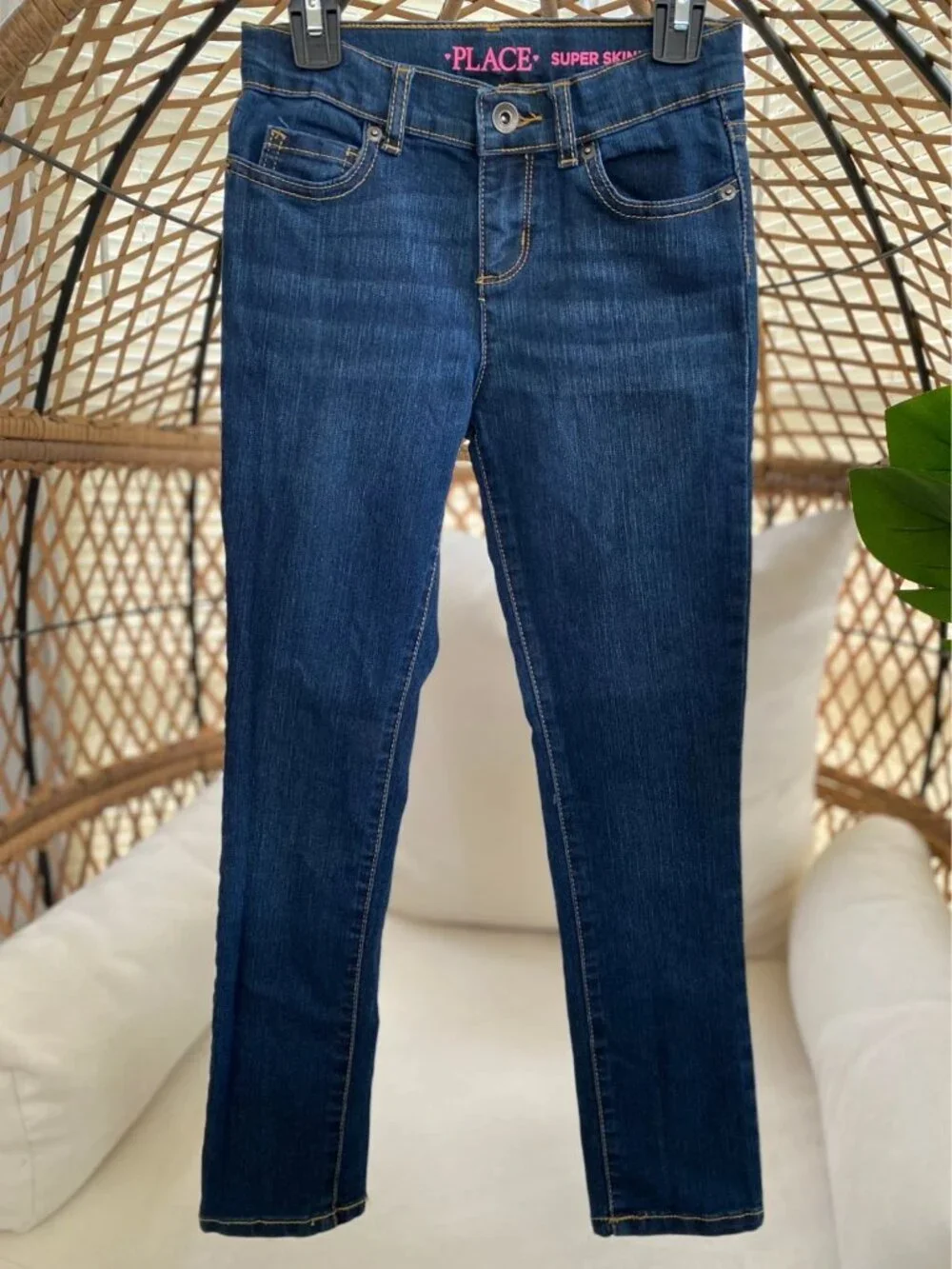The Children’s Place Kids Little Girls Super Skinny Denim Jeans Pant Size 8